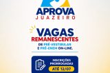 Inscrições para vagas remanescentes do Aprova Juazeiro on-line terminam neste domingo (12)