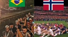 Brasileiros provocam Noruega ao recriar remada viking em canal de esgoto com ‘ratos’