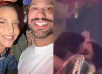 Ivete Sangalo e empresário Tiago Maia são flagrados aos beijos em show de Belo